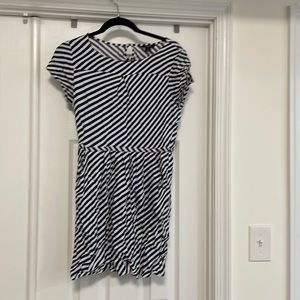 Navy white stripe J Crew sundress
